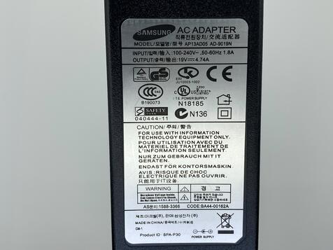 Блок питания для ноутбука Samsung 90W 19V 4.74A 5.5x3.0mm AD-9019 OEM - фото 3