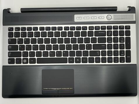 Клавиатура для ноутбука Samsung (RF510) Black, (Silver Frame), (Black TopCase), RU - фото 2