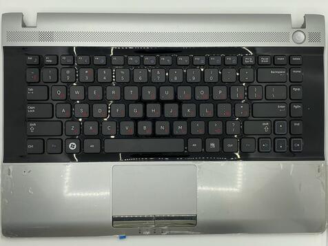 Клавиатура для ноутбука Samsung (RV420) Black, (Gray TopCase), RU - фото 2