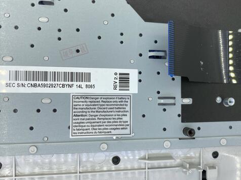 Клавиатура для ноутбука Samsung (RC520) Black, (Silver TopCase), RU - фото 3