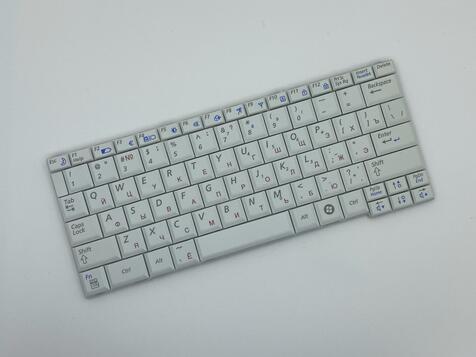 Клавиатура для ноутбука Samsung (Q68, Q70) White RU - фото 2