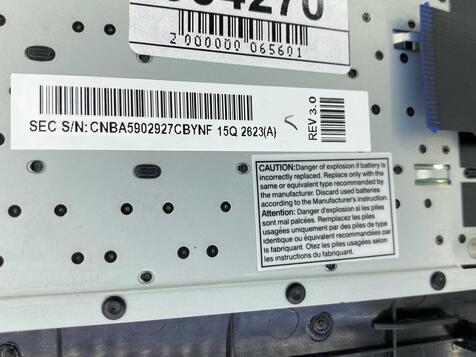 Клавиатура для ноутбука Samsung (RC520) Black, (Black TopCase), RU - фото 3