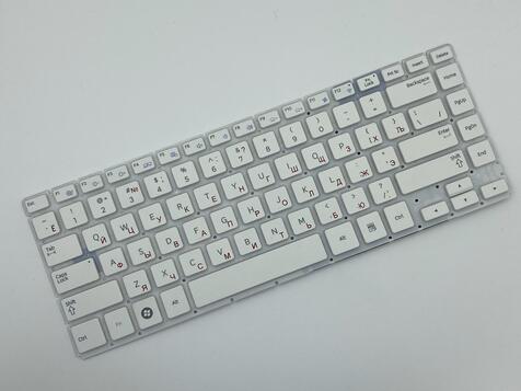 Клавиатура для ноутбука Samsung (Q470) White, (No Frame), RU - фото 2