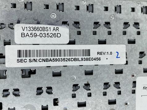 Клавиатура для ноутбука Samsung (NP530V3, NP535V3, NP530U3, NP535U3) Black, (No Frame), RU - фото 3