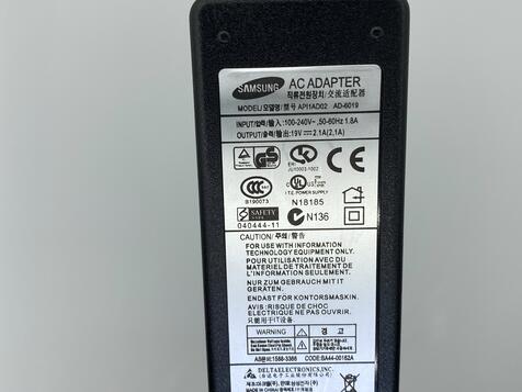 Блок питания для ноутбука Samsung 40W 19V 2.1A 3.0x1.0mm AD-4019W OEM - фото 3