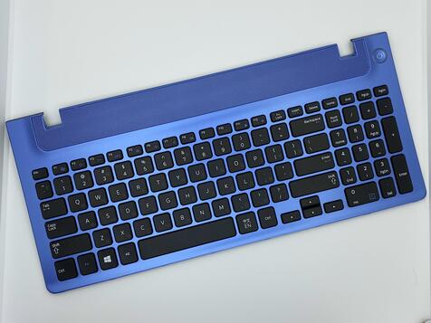 Клавиатура для ноутбука Samsung (355V5C) Black, (Blue TopCase), RU - фото 2