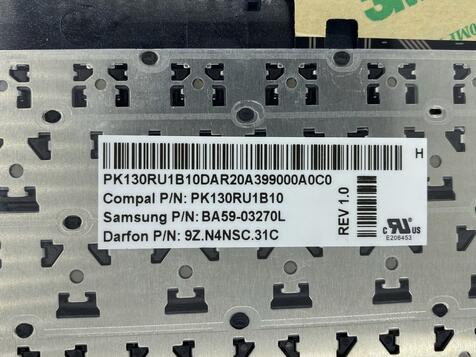 Клавиатура для ноутбука Samsung (355V5C) Black, (Blue TopCase), RU - фото 3