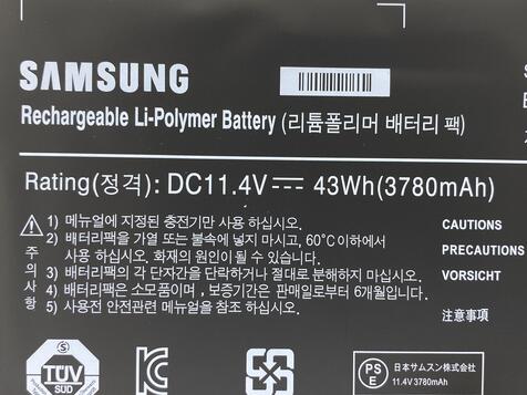 Аккумуляторная батарея для ноутбука Samsung AA-PBVN3AB 370R5E 11.1V Black 3780mAh OEM - фото 3
