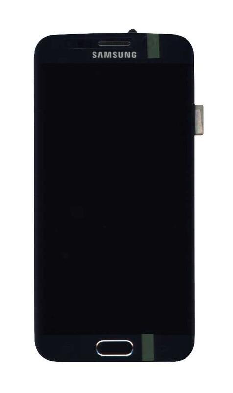 Матрица с тачскрином (модуль) для Samsung Galaxy S6 Edge SM-G925F черный с рамкой - фото 2