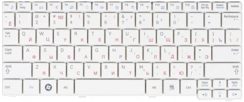 Клавиатура для ноутбука Samsung (NF110) White, RU - фото 2