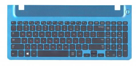 Клавиатура для ноутбука Samsung (355V5C) Black, (Blue TopCase), RU - фото 2