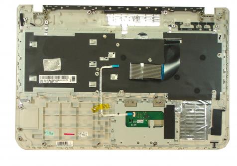 Клавиатура для ноутбука Samsung (SF510) Black, с топ панелью (Silver), RU - фото 2