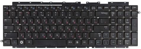 Клавиатура для ноутбука Samsung RF712 с частью корпуса (Corps), Black, (No Frame), RU - фото 2