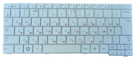 Клавиатура для ноутбука Samsung (N140, N150, N145, N144, N148) White, RU - фото 2