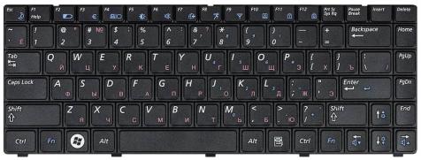 Клавиатура для ноутбука Samsung (R420, R418, R423, R425, R428, R429, R469, RV41, RV408) Black, RU - фото 2