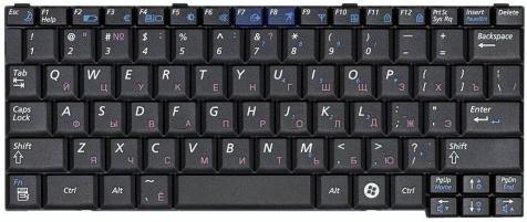 Клавиатура для ноутбука Samsung (Q45, Q35) Black, RU - фото 2