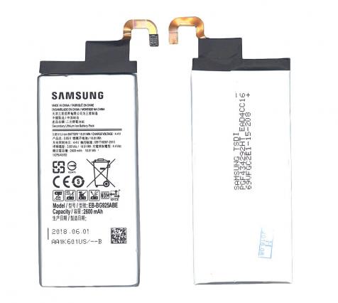 Аккумуляторная батарея для смартфона Samsung EB-BG925ABE Galaxy S6 Edge 3.85V Black 2600mAh 10.01Wh