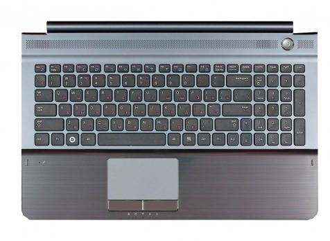 Клавиатура для ноутбука Samsung (RC510) Black, (Gray TopCase), RU