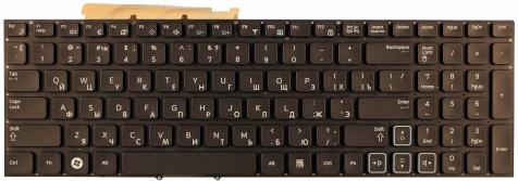 Клавиатура для ноутбука Samsung (RF712) с подсветкой (Light), Black, (No Frame), RU - фото 2
