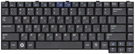 Клавиатура для ноутбука Samsung (R510, R560, R60, R70, P510, P560) Black, RU - фото 2