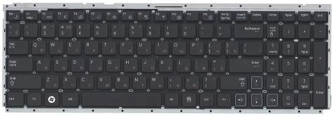 Клавиатура для ноутбука Samsung (RC510, RV511, RV513, RV520) Black, (No Frame), RU - фото 6