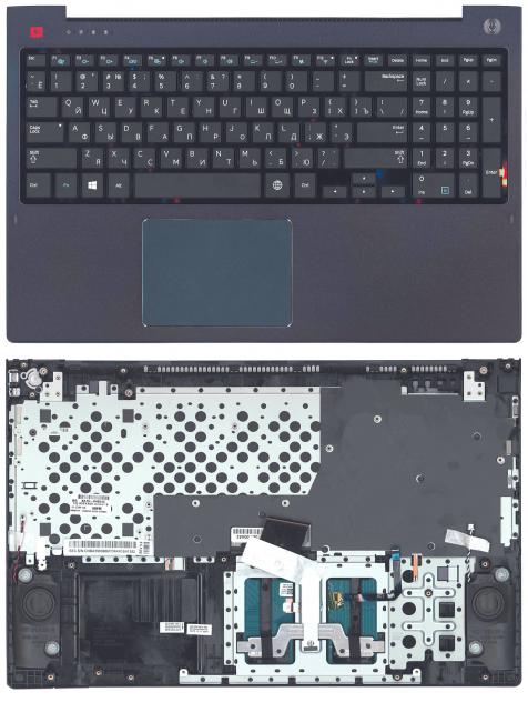 Клавиатура для ноутбука Samsung (NP670Z5E-X01) Black, (Black TopCase), RU