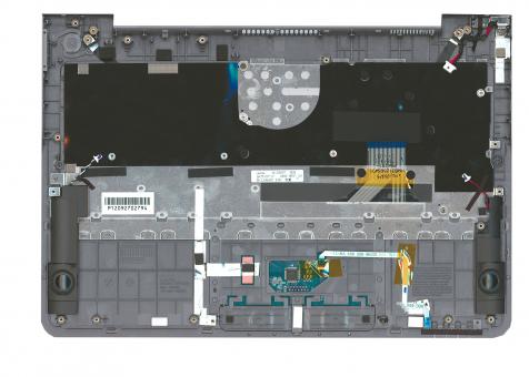 Клавиатура для ноутбука Samsung (NP530U3B) Black, (Gray TopCase), RU - фото 2