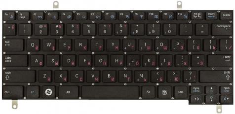 Клавиатура для ноутбука Samsung (N210, N220) с подсветкой (Light), Black, (No Frame), RU - фото 2
