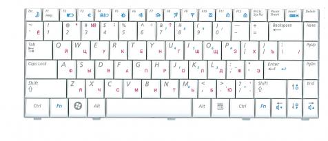 Клавиатура для ноутбука Samsung (Q320) White, RU - фото 2