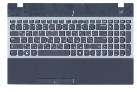 Клавиатура для ноутбука Samsung (300V5A) Black, (Black TopCase), (Grey Frame), RU - фото 2
