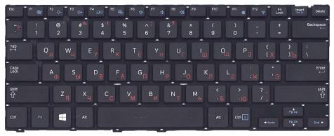 Клавиатура для ноутбука Samsung (NP915S3) Black, (No Frame), RU - фото 2