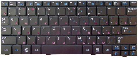 Клавиатура для ноутбука Samsung (X118, X120, X130, X170, X171) Black, RU - фото 2