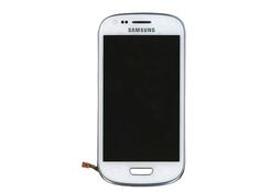 Купить Матрица с тачскрином (модуль) для Samsung Galaxy S3 mini GT-I8190 белый с рамкой
